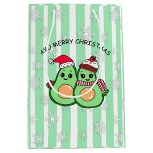 Avo Merry Kerstmis Funny Avocados Humor Medium Cadeauzakje