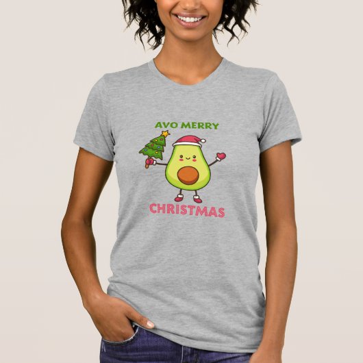 Avo Merry Kerstmis T-shirt (Voorkant)