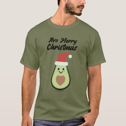 Avo Merry Kerstmis T-shirt (Voorkant)