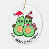 Avo Merry kerstnamado Humor Holiday Keramisch Ornament (Links)