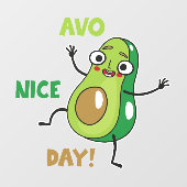 Avo Nice Dag Raamsticker (Vel)