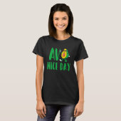 Avo Nice Day Avocado Vegetarian Vegan T-shirt (Voorkant volledig)