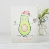 "Avo Prettig Kerstfeest" Kerstkaart (Staand voorkant)