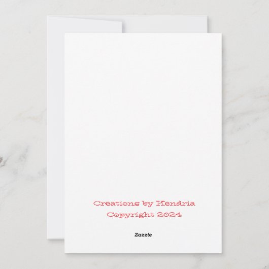 "Avo Prettig Kerstfeest" Kerstkaart (Achterkant)