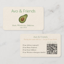 Avo & Vrienden | Avocado Logo Gezonde voeding -