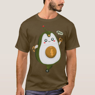 AvoBot x27Beepx27 Avocado Robot T-shirt