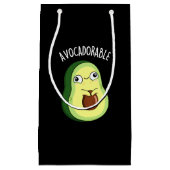 Avoc-schattig Funny Avocado Pun Dark BG Klein Cadeauzakje (Voorkant)
