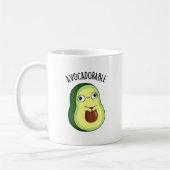Avoc-schattig Funny Avocado Pun Koffiemok (Links)