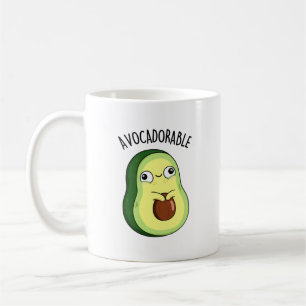 Avoc-schattig Funny Avocado Pun Koffiemok