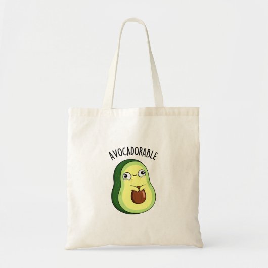 Avoc-schattig Funny Avocado Pun Tote Bag (Voorkant)