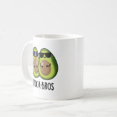 Avoca-broers Grappige Avocado Woordgrap Koffiemok (Voorkant links)