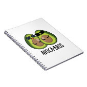 Avoca-broers Grappige Avocado Woordgrap Notitieboek (Rechterzijde)