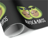 Avoca-broers Grappige Avocado Woordspeling Donkere Cadeaupapier (Rol Hoek)