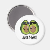 Avoca-bros Funny Avocado Pun Magneet (Voorkant / Achterkant)