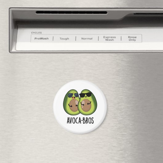 Avoca-bros Funny Avocado Pun Magneet (Insitu (Vaatwasser))