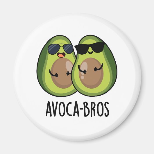 Avoca-bros Funny Avocado Pun Magneet (Voorkant)