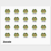 Avoca-bros Funny Avocado Pun Ronde Sticker (Vel)
