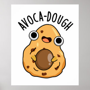 Avoca-deeg Leuke Avocado Woordgrap  Poster