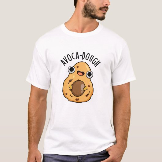 Avoca-deeg Leuke Avocado Woordgrap T-shirt (Voorkant)
