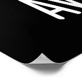 Avoca-go Grappige Avocado Woordspeling Donkere Ach Poster (Hoek)