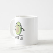 Avoca-go Grappige avocado woordspeling Koffiemok (Voorkant links)