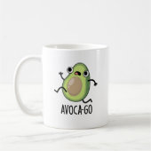 Avoca-go Grappige avocado woordspeling Koffiemok (Links)