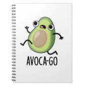 Avoca-go Grappige avocado woordspeling Notitieboek (Voorkant)