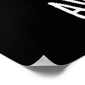 Avoca-tenen Grappige Avocado Puns Donker BG Poster (Hoek)