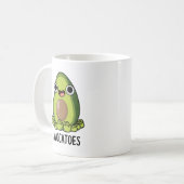 Avoca-tenen Grappige Avocado Puns Koffiemok (Voorkant links)