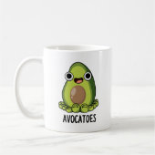 Avoca-tenen Grappige Avocado Puns Koffiemok (Links)