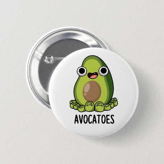 Avoca-tenen Grappige Avocado Puns Ronde Button 5,7 Cm (Voorkant /achterkant)