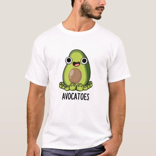 Avoca-tenen Grappige Avocado Woordspelingen T-shirt (Voorkant)