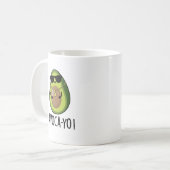 Avoca-yo Funny Cool Avocado Pun Koffiemok (Voorkant links)