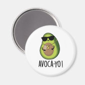 Avoca-yo Grappige Cool Avocado Pun Magneet (Voorkant / Achterkant)