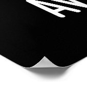 Avoca-you Funny Cool Avocado Pun Dark BG Poster (Hoek)