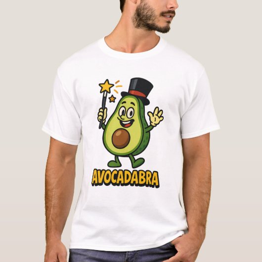 Avocadabra Magic Avocado Cartoon Tee T-shirt (Voorkant)