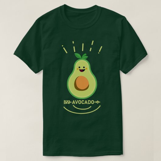 Avocado 16 t-shirt (Design voorkant)