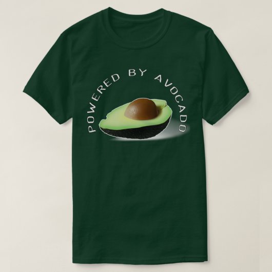 Avocado aangedreven door Avocado T-shirt (Design voorkant)