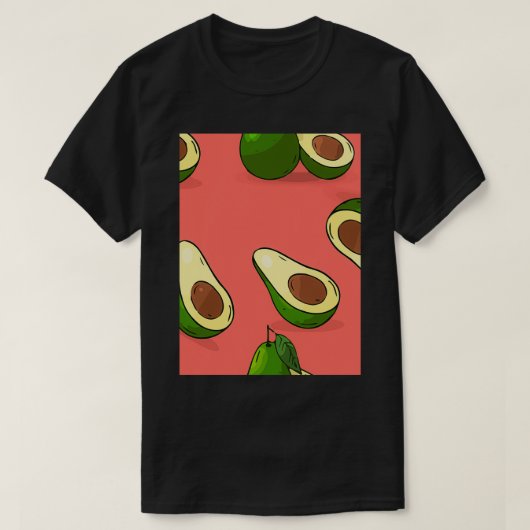 Avocado Abstracte fruits T-shirt (Design voorkant)