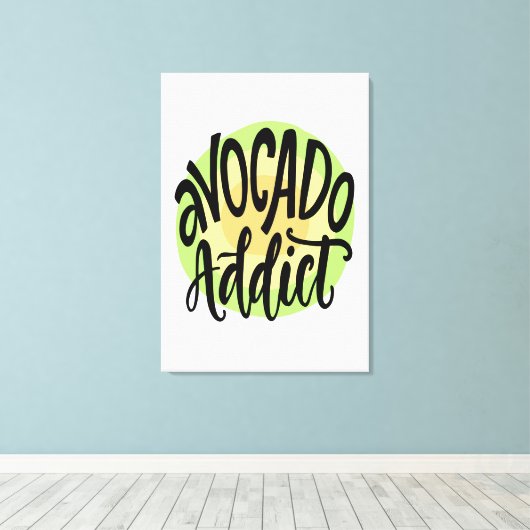 Avocado Addict Canvas Afdruk (Insitu (Houten vloer))