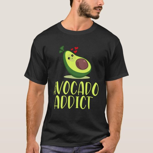 Avocado Addict Guacamole Fruits Vegetables Broccol T-shirt (Voorkant)