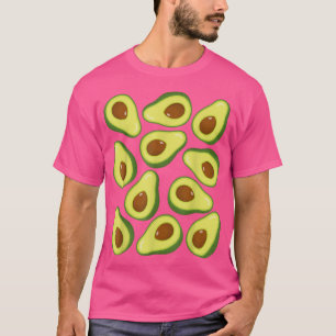 Avocado Addict Pattern Heilige Guacamole Lover Veg T-shirt