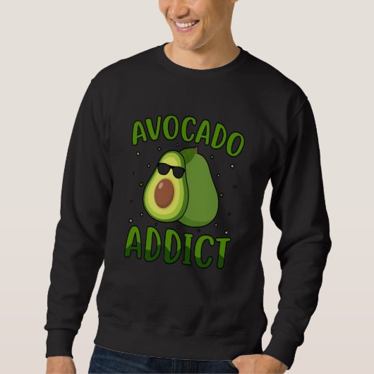 Avocado Addict Vegan Vegan Saying Trui (Voorkant)