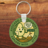 Avocado Adventurers Explore With Style Sleutelhanger (Voorkant)