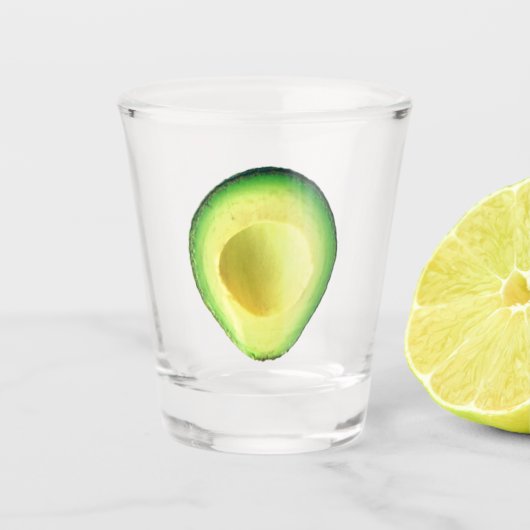 Avocado Aguacate Green Shot glass Glas (Voorkant)