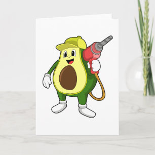 Avocado als Ambachtsman met Boor Kaart