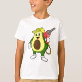 Avocado als ambachtsman met boor t-shirt (Voorkant)