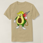 Avocado als ambachtsman met boor t-shirt (Design voorkant)