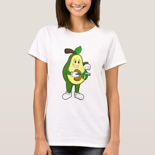 Avocado als hairdresser met Razor T-shirt (Voorkant)