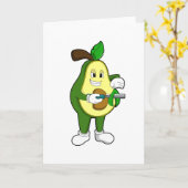 Avocado als Kapsalon met Scheermes Kaart (Gele Bloem)